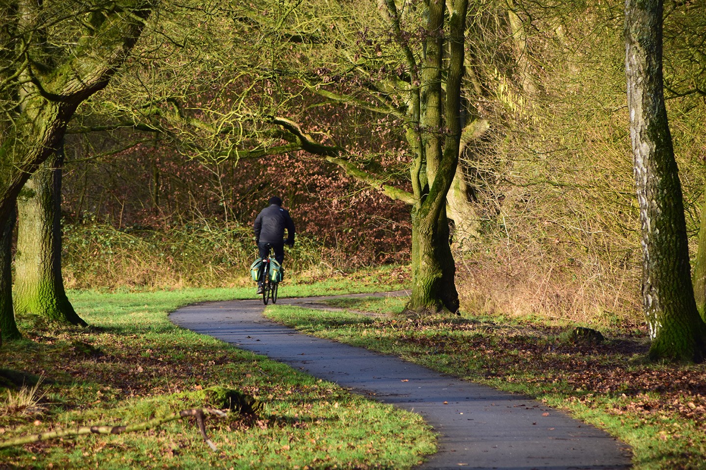 Parken fietsroute